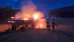 Die Feuerwehrmänner brachten die Flammen rasch unter Kontrolle. (Bild: FF St. Georgen im Lavanttal)