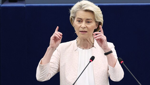 EU Commission President Ursula von der Leyen (Bild: AFP/Frederick Florin)