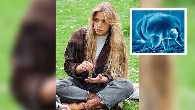 The German climate activist Anja Windl contracted scabies during her prison sentence. (Bild: Krone KREATIV/Christian Jauschowetz, stock.adobe.com)