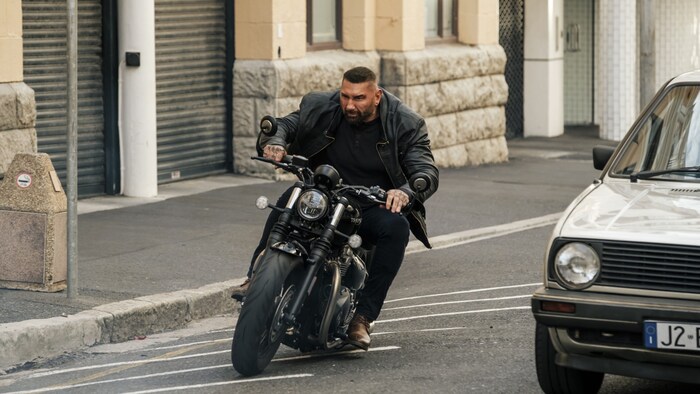Dave Bautista in Action.