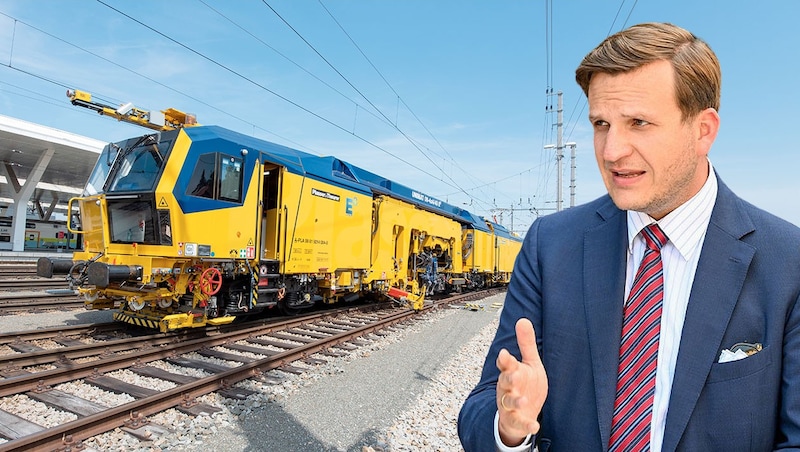 Forcing the savings course: boss Johannes Max-Theurer. (Bild: Harald Dostal, Plasser & Theurer)