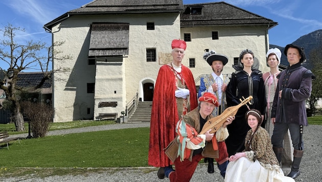 Ein Teil des Ensembles von „Paolo Santonino“ – bald zu sehen vor Schloss Möderndorf. (Bild: Hans Jost)