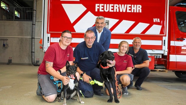 A large-scale fire drill took place at the Sonnenhof animal shelter. (Bild: Büro Feuerwehrreferent)