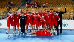 Österreichs Handball-Nachwuchs jubelt in Slowenien über den Sieg gegen Norwegen.