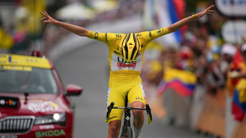 Tadej Pogacar dominated the Tour de France 2024. (Bild: Associated Press)