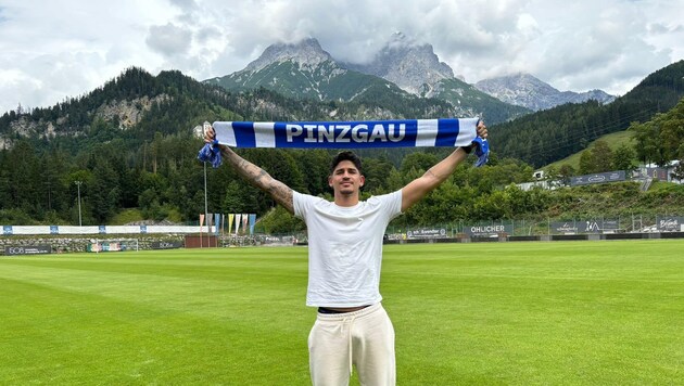 Luan Leite arrived in Saalfelden on Tuesday. (Bild: FC Pinzgau Saalfelden)