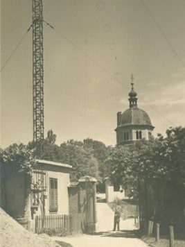 The first radio station on Graz's Schloßberg, 1925 (Bild: E. Laiter/Sammlung Kubinzky)