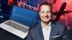 George Kurtz: Seine Firma CrowdStrike stürzte die Welt ins Chaos. (Bild: Krone KREATIV/stock.adobe.com, CrowdStrike)