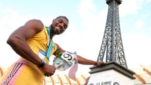 Sprinter Noah Lyles peilt in Paris das Triple aus 100 m,  200 m und Staffel an. (Bild: AFP/2024 Getty Images)