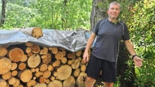 Andreas Vogl aus Ramsau bei Berchtesgaden zeigt der „Krone“, wo sich einer der beiden ...