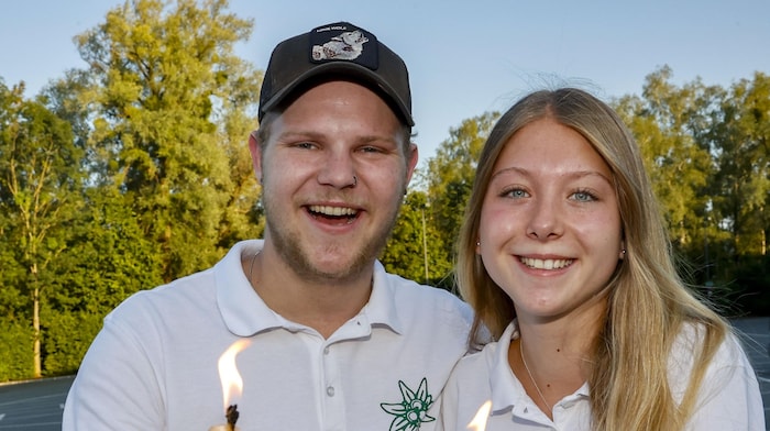 Laurin und Irina freuen sich schon auf den großen Auftritt.