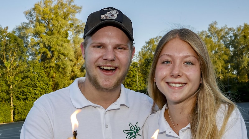 Laurin and Irina are already looking forward to their big performance. (Bild: Tschepp Markus)