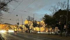 Stromausfälle gab es immer wieder, wie auf der Ringstraße.