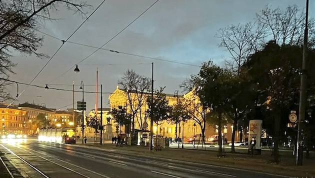 Stromausfälle gab es immer wieder, wie auf der Ringstraße. (Bild: zVg)