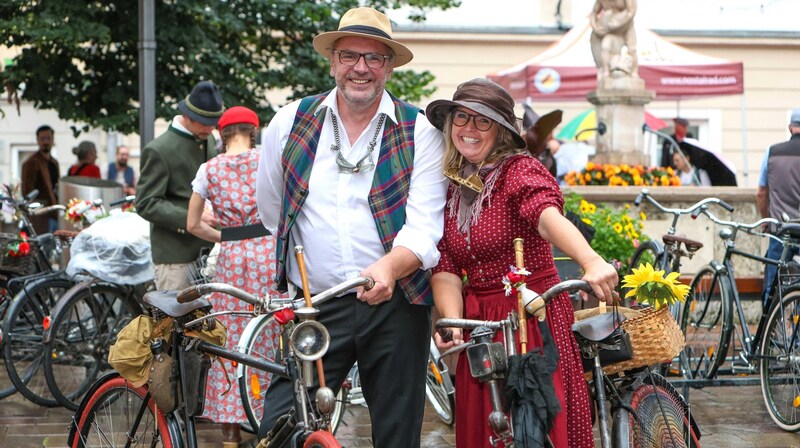 Organizer Franz F. Schmalzl with his girlfriend Nicole Egger (Bild: Hölzl Roland)