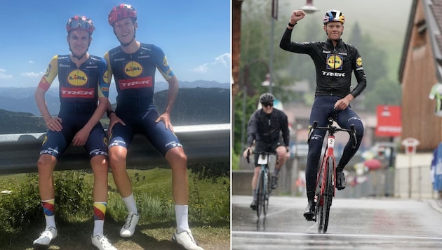 Verbnjak siegte beim Radmarathon in Tirol, trainierte dann mit Konrad in Andorra. (Bild: zVg)