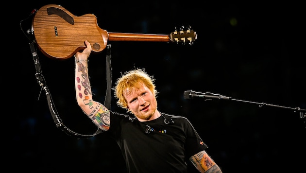 Ed Sheeran Superstar: Der Brite zieht auch weiterhin eine Erfolgsspur nach der anderen nach sich. Bald auch im St. Pöltner Green Park. (Bild: Andreas Graf)