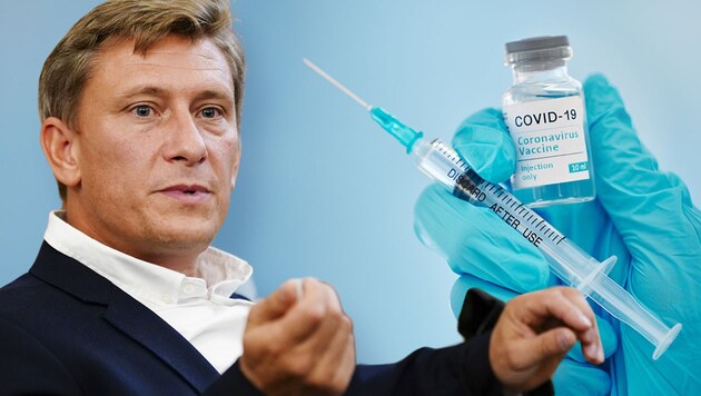 The expert Ulrich Elling urgently advises everyone aged twelve and over to refresh their coronavirus vaccination status. He is apparently expecting an even more severe wave. (Bild: APA/EVA MANHART, stock.adobe.com, Krone KREATIV)