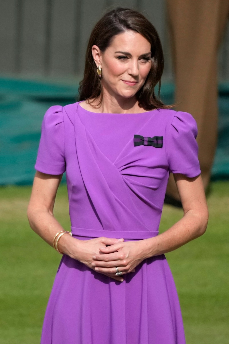 Prinzessin Kate in Wimbledon (Bild: picturedesk.com/Mosa‘ab Elshamy / AP )