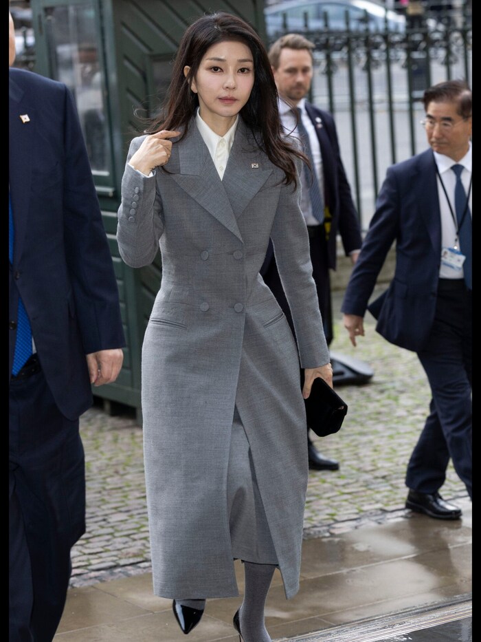 Kim Keon Hee on a state visit to the UK