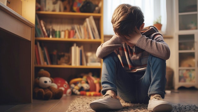 Mental illnesses in children have been on the rise for years. (Bild: Krone KREATIV/stock.adobe.com)