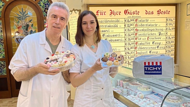 Kurt and Xenia Tichy are in the store every day. They also believe that politicians have a duty to ensure that the local police presence remains high and that steps are taken to ensure peaceful coexistence. (Bild: Viktoria Graf)