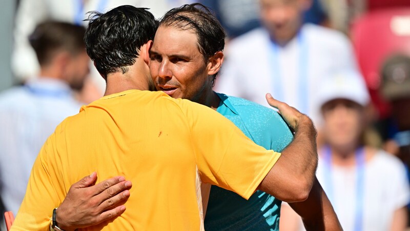 The previous week in Bastad, Sweden, Rafael Nadal made it to an ATP final again after a long time. (Bild: AP ( via APA) Austria Presse Agentur/ASSOCIATED PRESS)