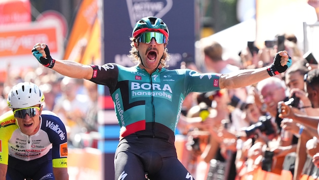 Rad-Ass Marco Haller bei seiner Sternstunde beim Hamburg Cyclassics. (Bild: GEPA pictures)