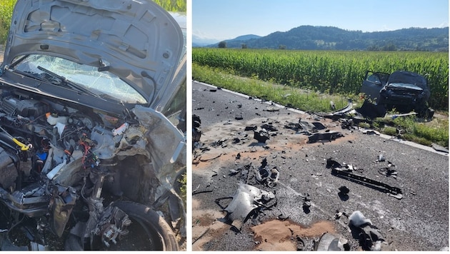 Pile-up on the S37 (Bild: Feuerwehr St. Donat)