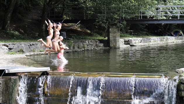 The Rodlbad in Gramastetten is a popular swimming spot in summer (Bild: Schütz Markus/Markus Schütz)