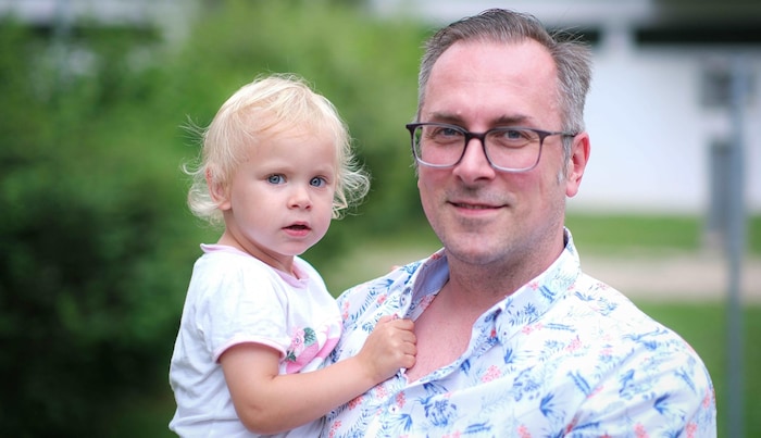 Leopold Weilheim mit seiner Tochter Leni