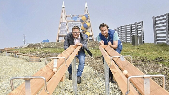 The three-seater chairlift will soon be a thing of the past. 20 play elements and a climbing ...