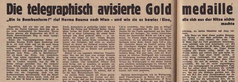 Sport-Schau, Wien, 3. August 1948 (Bild: ÖNB/ANNO)