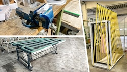 Vom Schraubstock (Bild oben) bis zum Kipptisch (u.): Insgesamt werden 313 Posten auf aurena.at ...