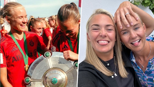 Pernille Harder and Magdalena Eriksson are engaged. (Bild: instagram.com/pharder10)