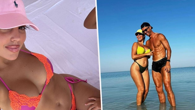 Georgina Rodriguez and Cristiano Ronaldo enjoy their vacation. (Bild: Instagram.com/georginagio)