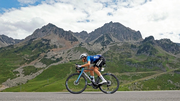 Felix Gall dropped back to 14th place in the Alps. (Bild: REUTERS)