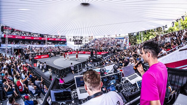 Die 3x3-EM-Arena im Wiener Prater verspricht noch mehr Stimmung als bei der WM! (Bild: M3IMAGES@vaclavmudra)