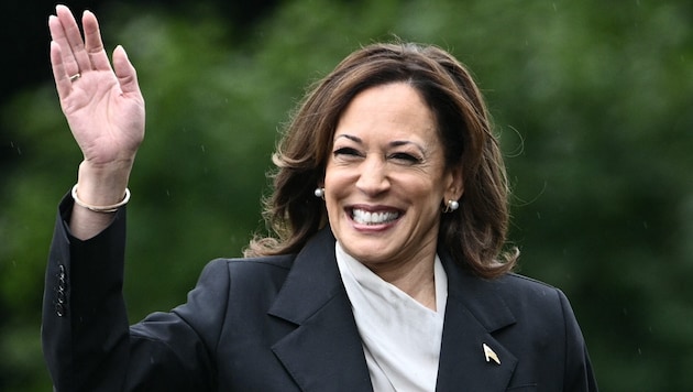 Currently representing US President Joe Biden: Kamala Harris (Bild: AFP/Brendan SMIALOWSKI)