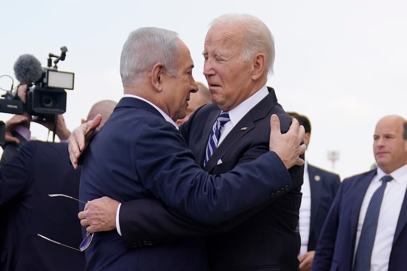 Das Verhältnis zwischen Netanyahu und Biden gilt als angespannt. (Bild: AP/Evan Vucci)