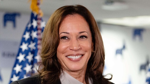 US Vice President Kamala Harris during a speech on Monday (Bild: AFP/Pool/Erin Schaff)