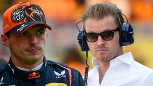 Nico Rosberg (r.) kritisiert das Verhalten von Max Verstappen (l.). (Bild: AP ( via APA) Austria Presse Agentur/ASSOCIATED PRESS, GEPA Pictures)