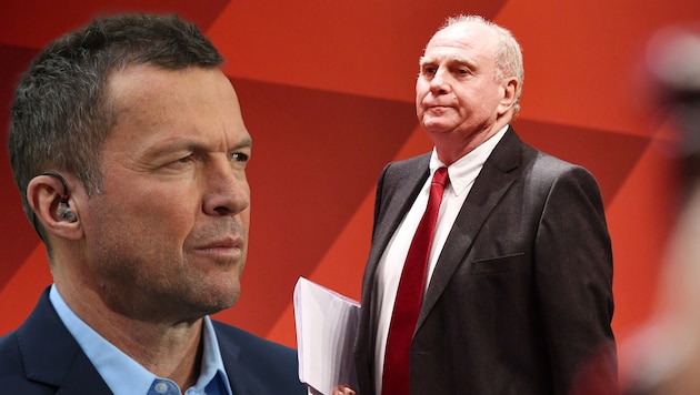 Lothar Mathhäus (left) has severely criticized Bayern patron Uli Hoeneß. (Bild: GEPA)