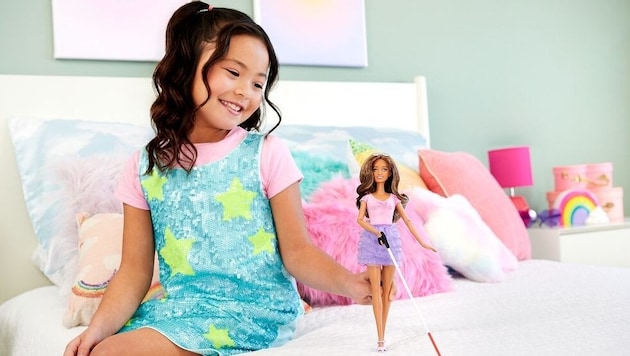 The US toy manufacturer Mattel has launched a blind Barbie doll on the market. (Bild: Mattel)