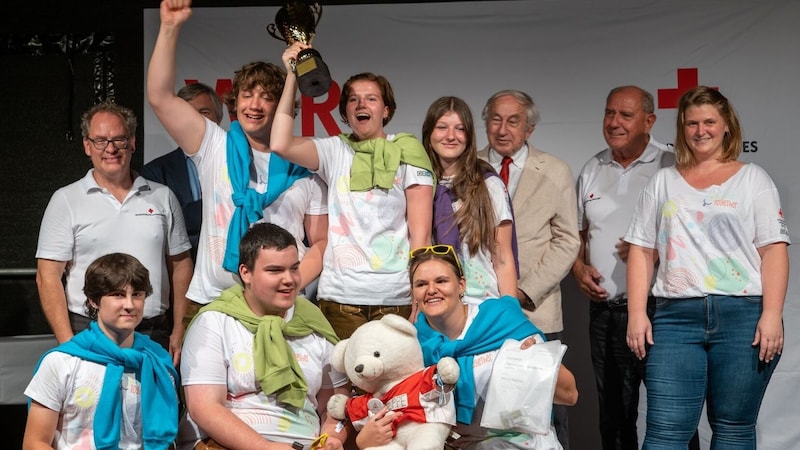 The Lungau youth group "RescueSMARTies" finished in 2nd place. (Bild: Rotes Kreuz/Reitbauer-Rieger)