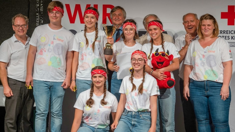 The Seekirchen-Eugendorf youth group "Rettungsteufl 2" took third place. (Bild: Rotes Kreuz/Reitbauer-Rieger)