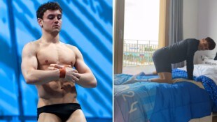 Turmspringer Tom Daley findet die Betten in Paris „sehr robust“.
