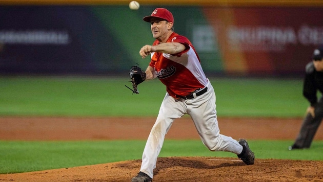 Christian Tomsich in Action (Bild: Eurobaseball 2023 / Lenka Brožová)