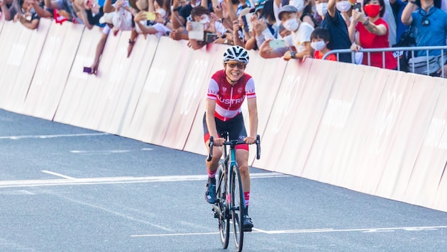 Anna Kiesenhofer fuhr in Tokio sensationell zu Olympia-Gold. (Bild: GEPA pictures)