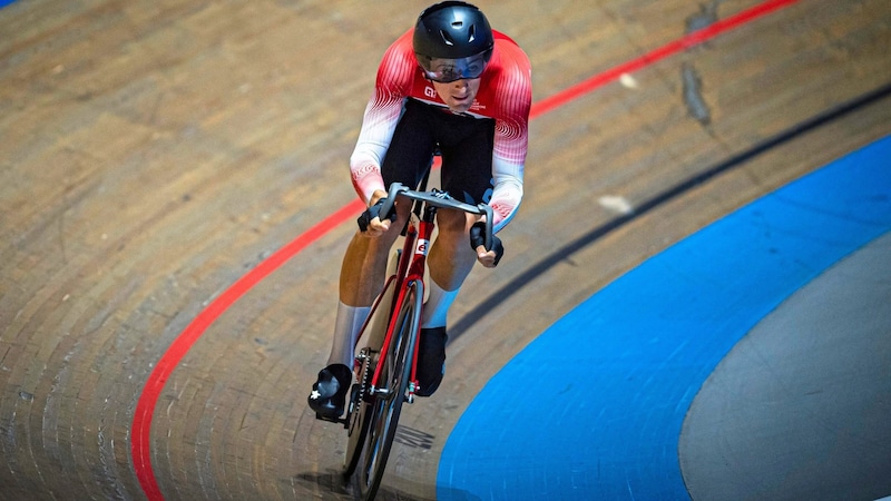 Maximilian Schmidbauer feels at home on the track. (Bild: © Arne Mill)